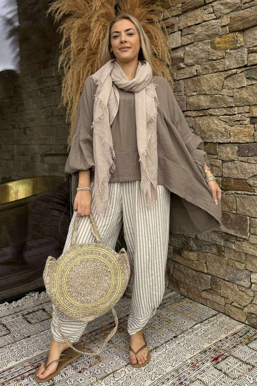 Made in Italy Santos Artist Smock Earth - 